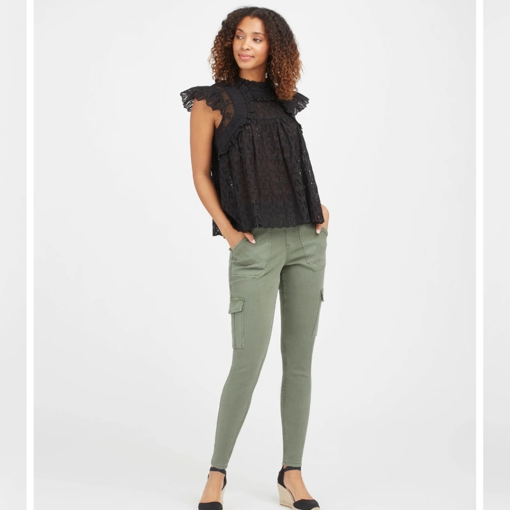 Spanx Stretch Twill Ankle Cargo Pants